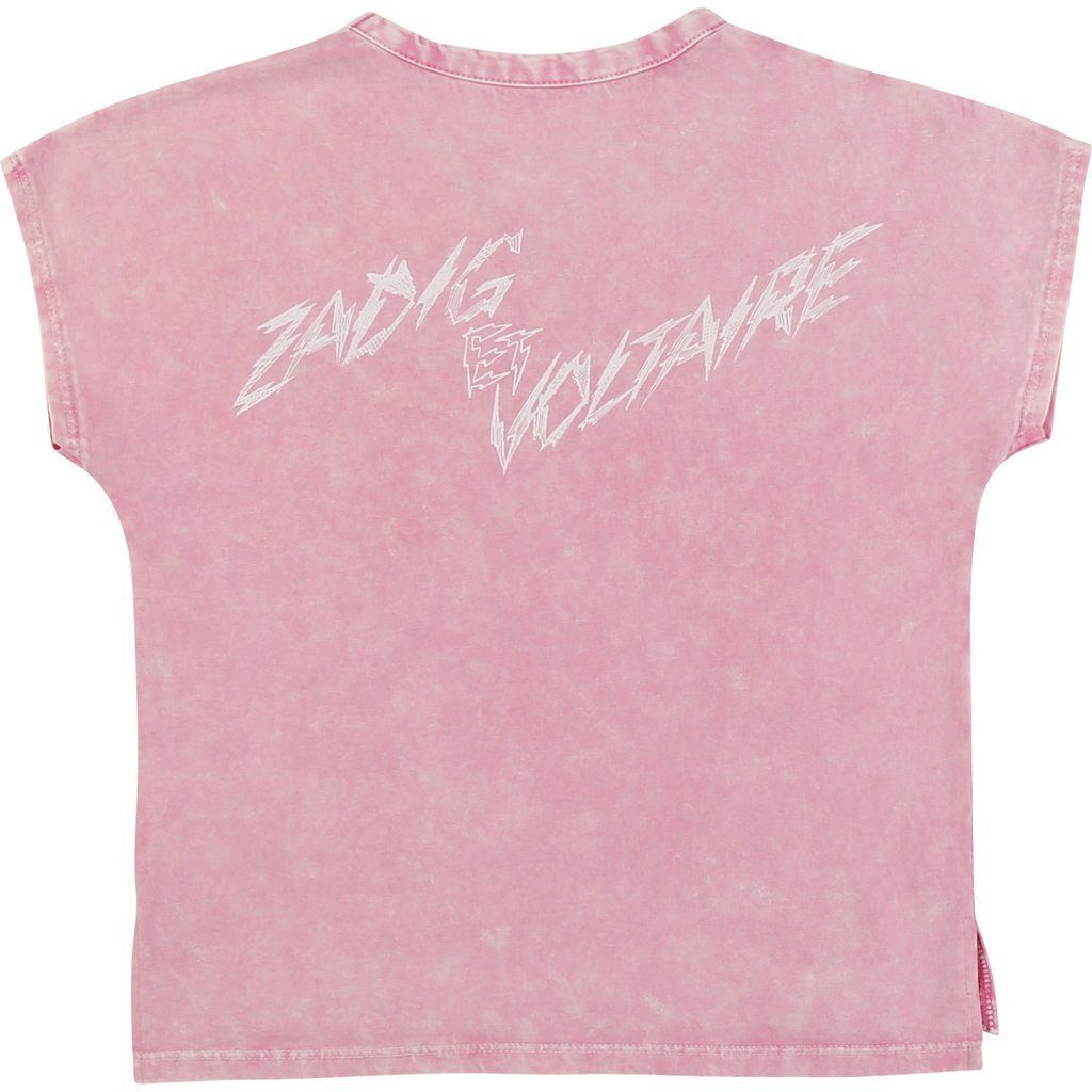 ZADIG & VOLTAIRE Print-Shirt Zadig & Voltaire T-Shirt in rosa Vintage Look