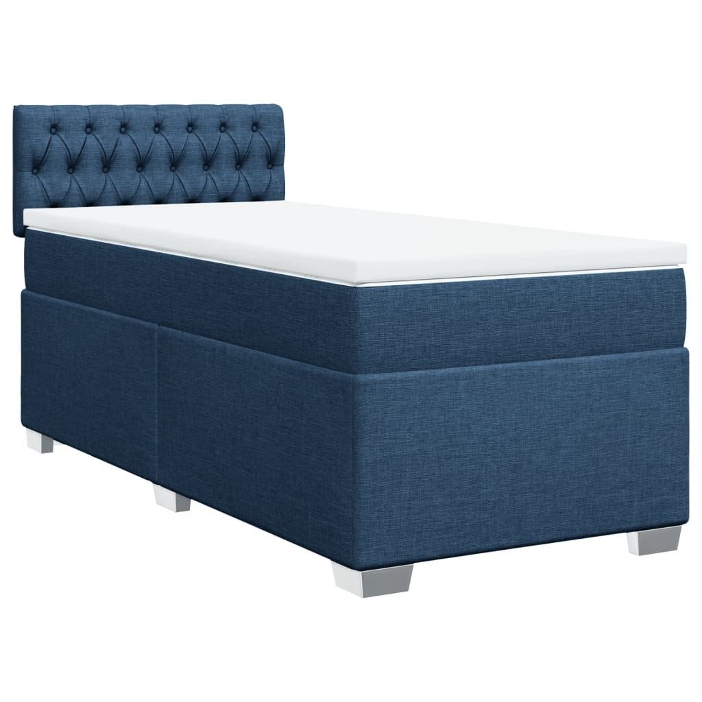 vidaXL Bett Boxspringbett mit Matratze Blau günstig online kaufen