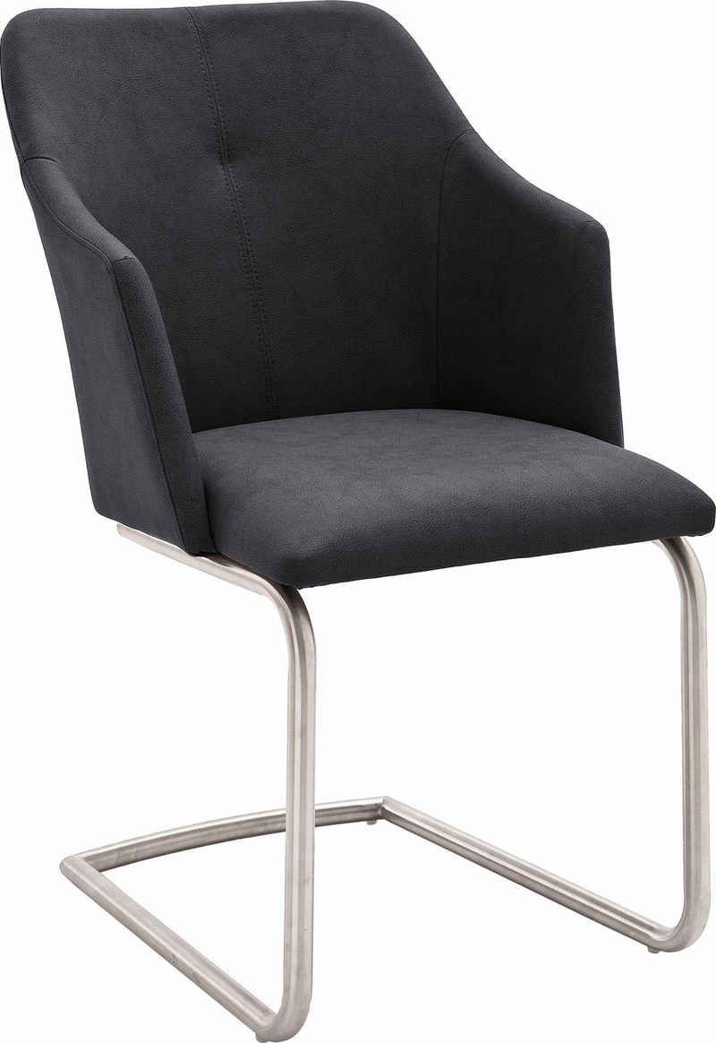 MCA furniture Esszimmerstuhl Madita 4 Fuß Stuhl B-eckig (Set, 2 St), Stuhl belastbar bis max. 140 kg
