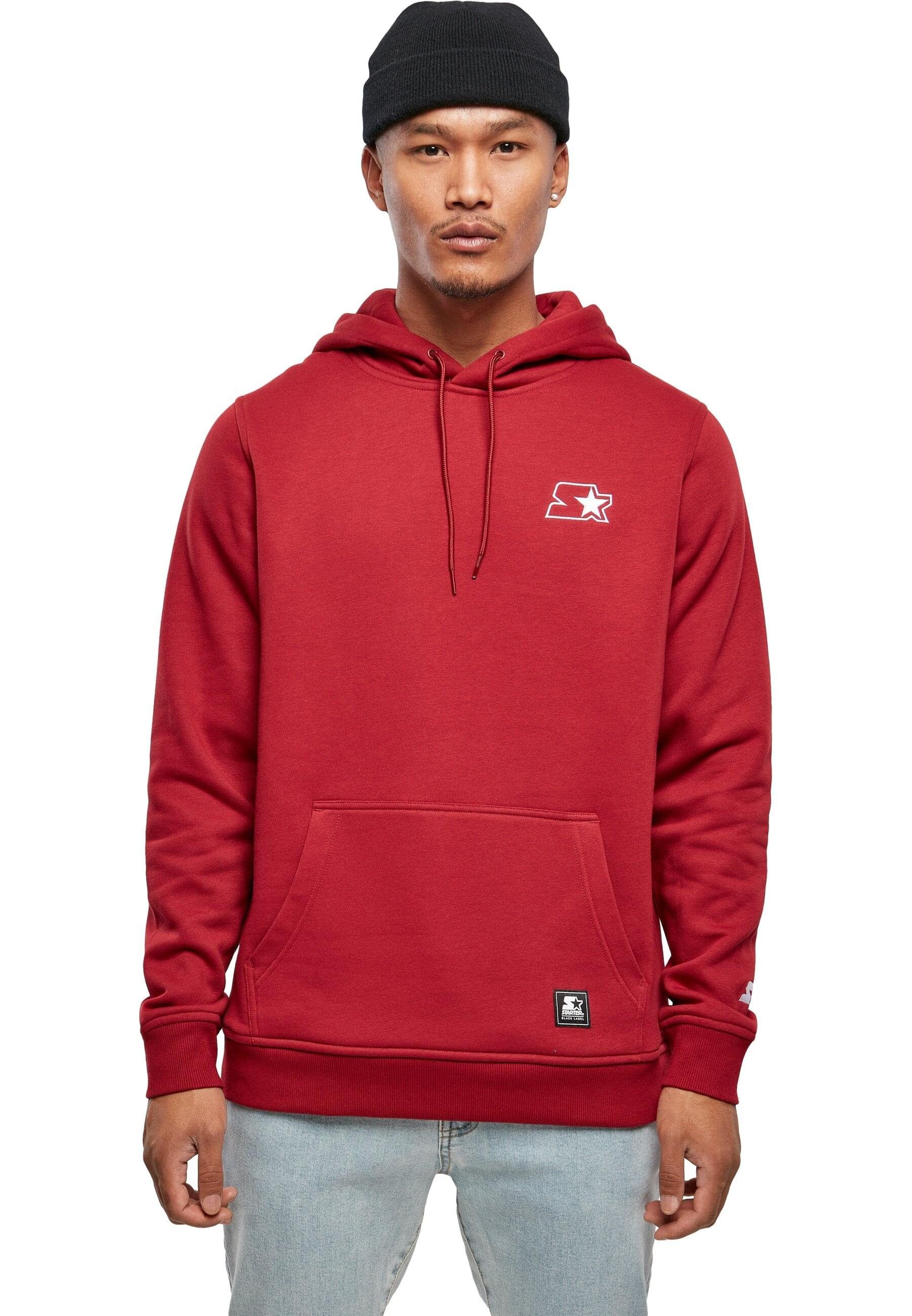 Starter Black (1-tlg) Small Hoody Hoodie Starter red Logo brick Starter Herren Label