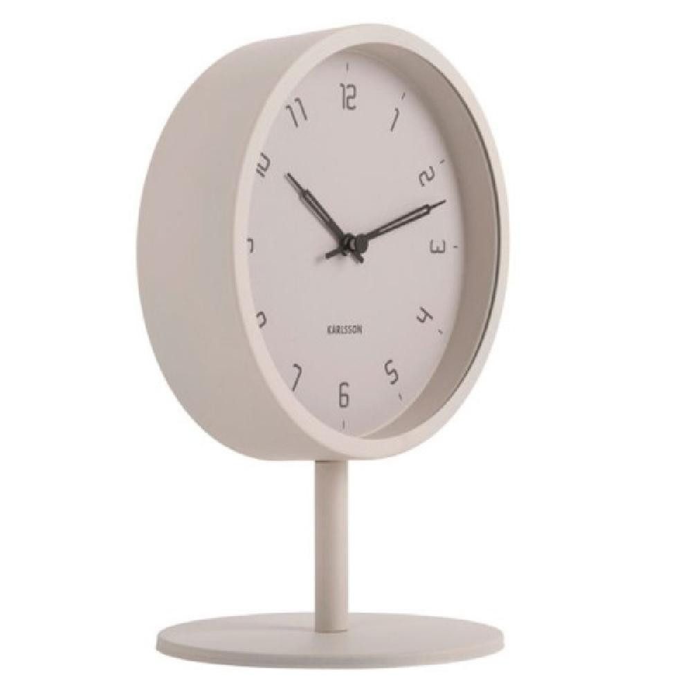 Karlsson Uhr Tischuhr Stark Iron Matt Warm Grey