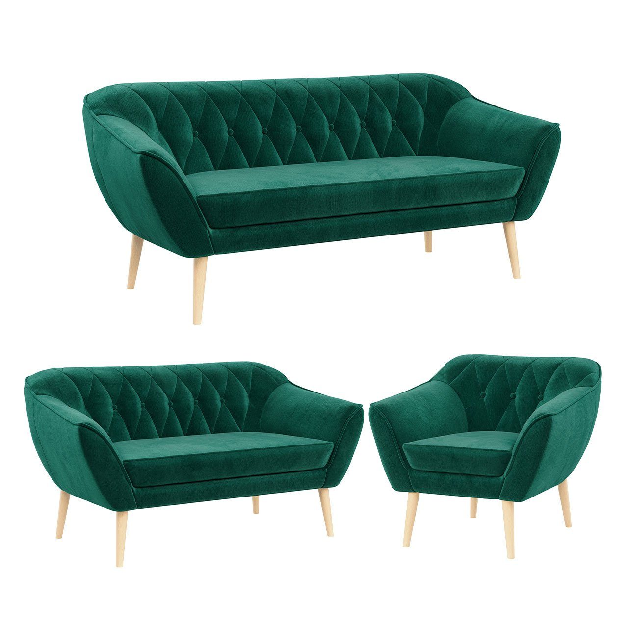 MKS MÖBEL Sofa PIRS 3 2 günstig online kaufen