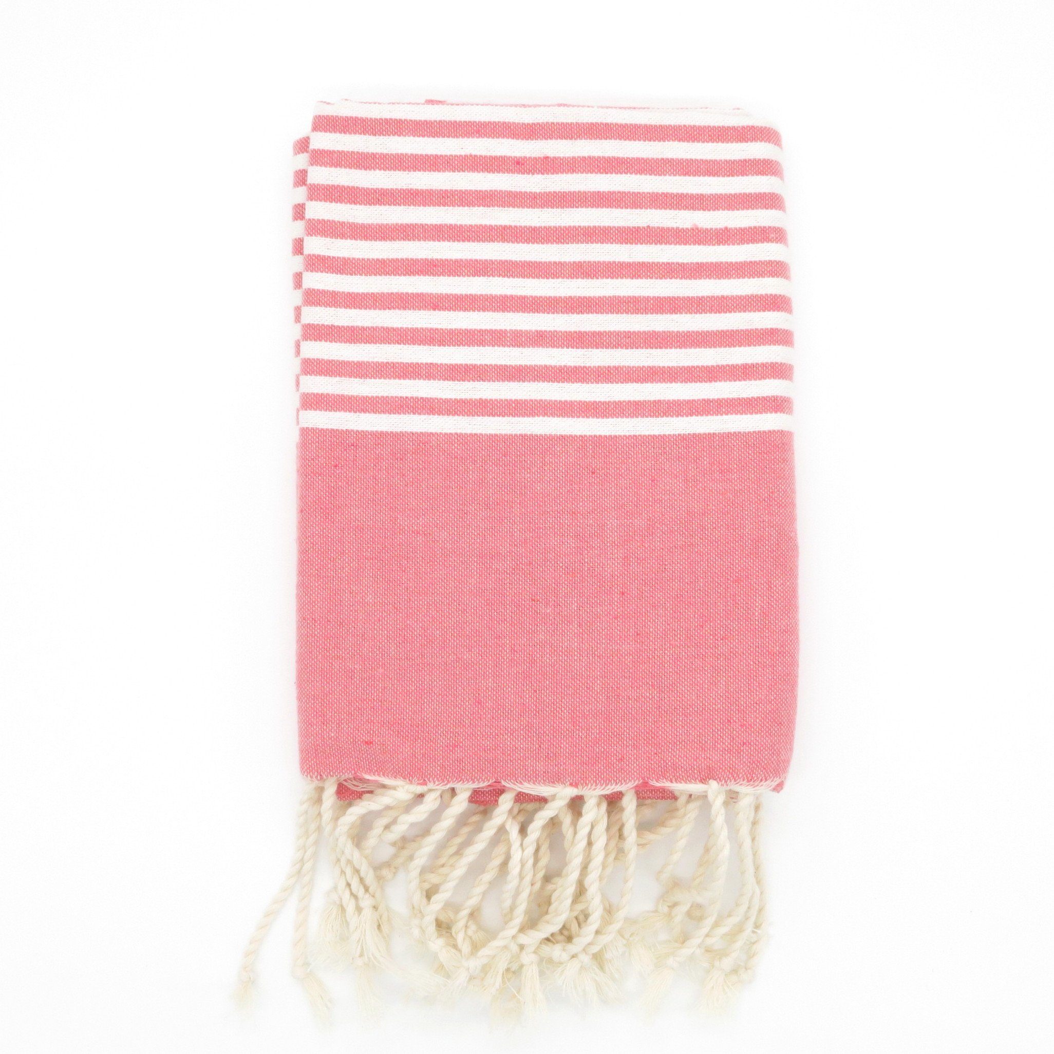 Cotonway Hamamtuch Fouta Fala, 100% recycling Baumwolle Koralle