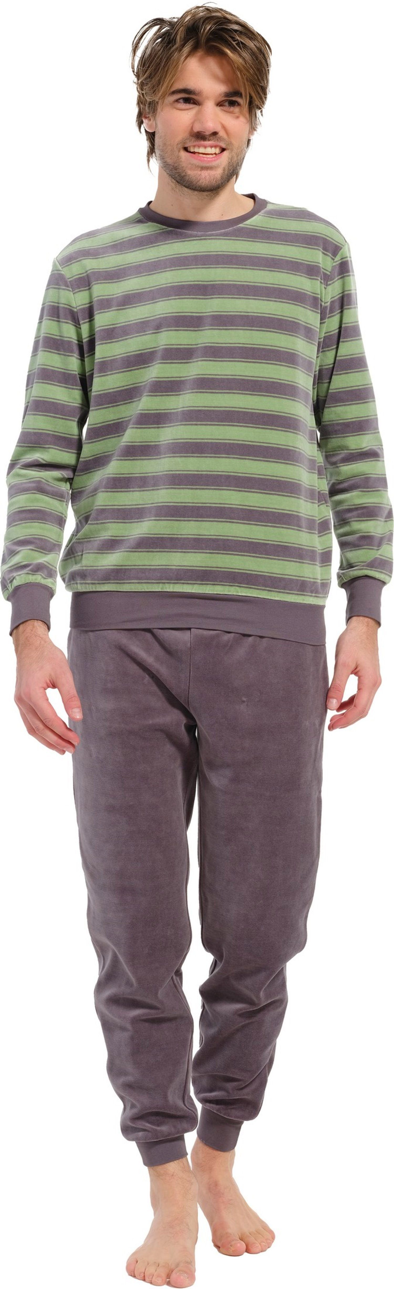 Pastunette Schlafanzug Herren Nikki Pyjama (2 tlg) Kuschelige Qualität