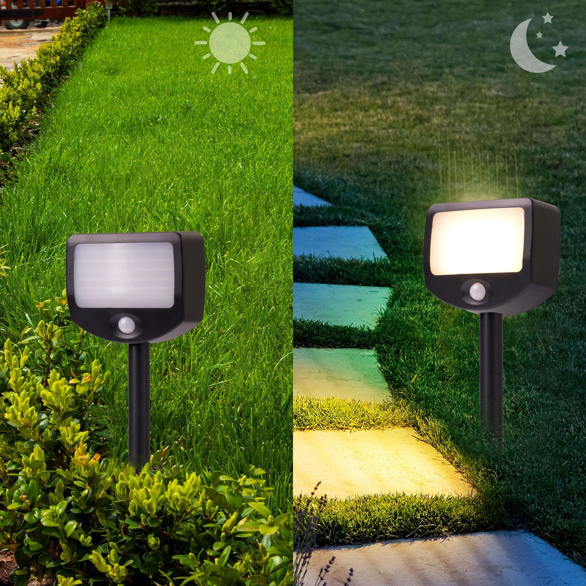 Northpoint Bewegungsmelder LED Batterie Strahler Fluter Sicherheitsleuchte 6er Set mit Funk – Bild 5 von 5