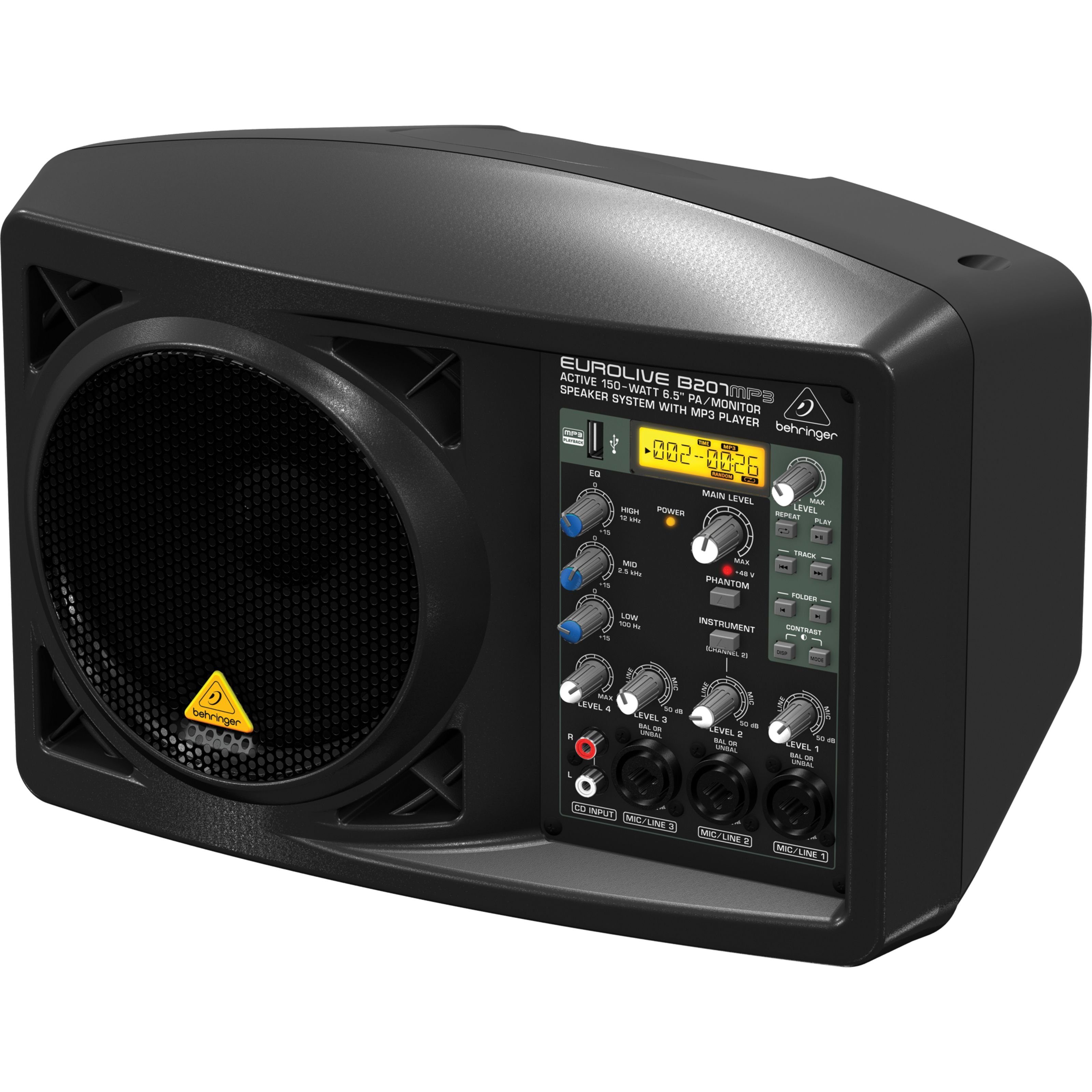 Behringer Lautsprecher aktiver Monitor) (B207MP3 6,5"