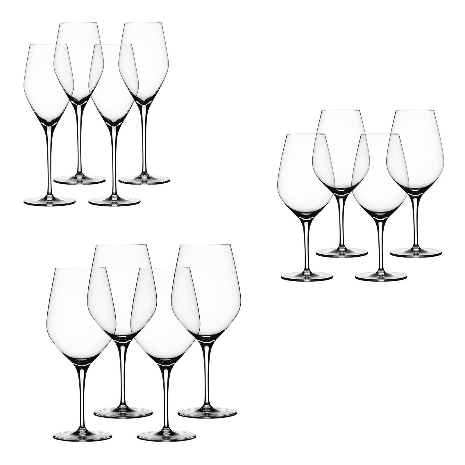 SPIEGELAU Glas Gläser-Set 12 tlg, 4-tlg., Glas. Reduzierter Preis € 70,37. Unverbindliche Preisempfehlung € 110,00