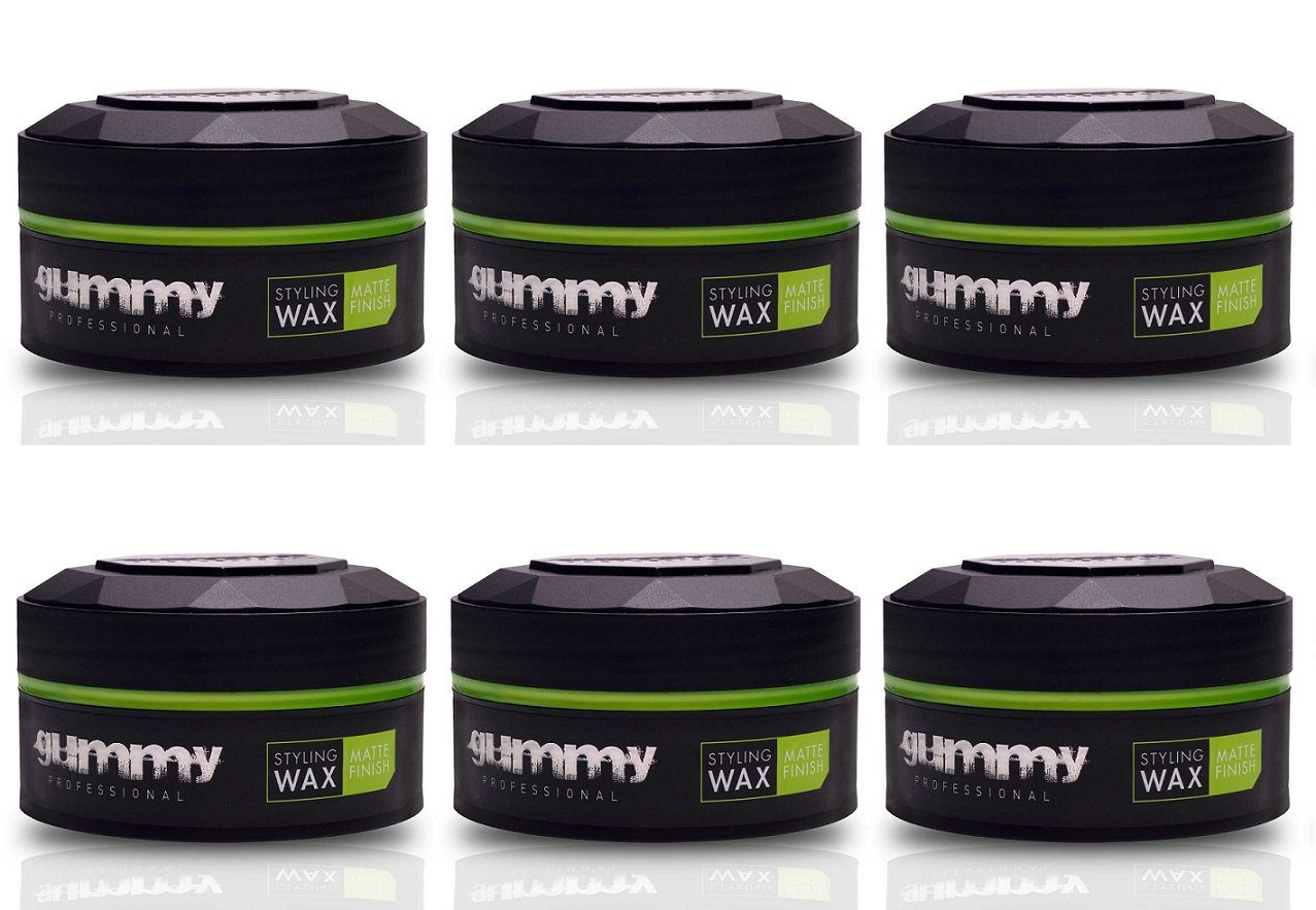 Gummy Professional Haarwachs Fonex Gummy Styling Wax Matte Finish 150ml 6 Stück