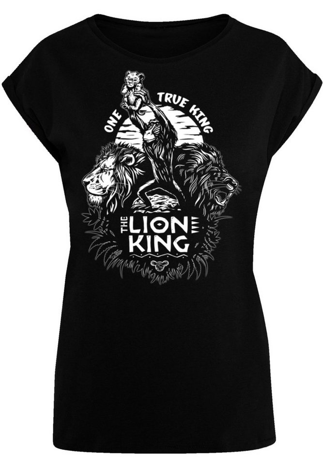 F4NT4STIC T-Shirt Disney König der Löwen One True King Premium Qualität,  Sehr weicher Baumwollstoff mit hohem Tragekomfort