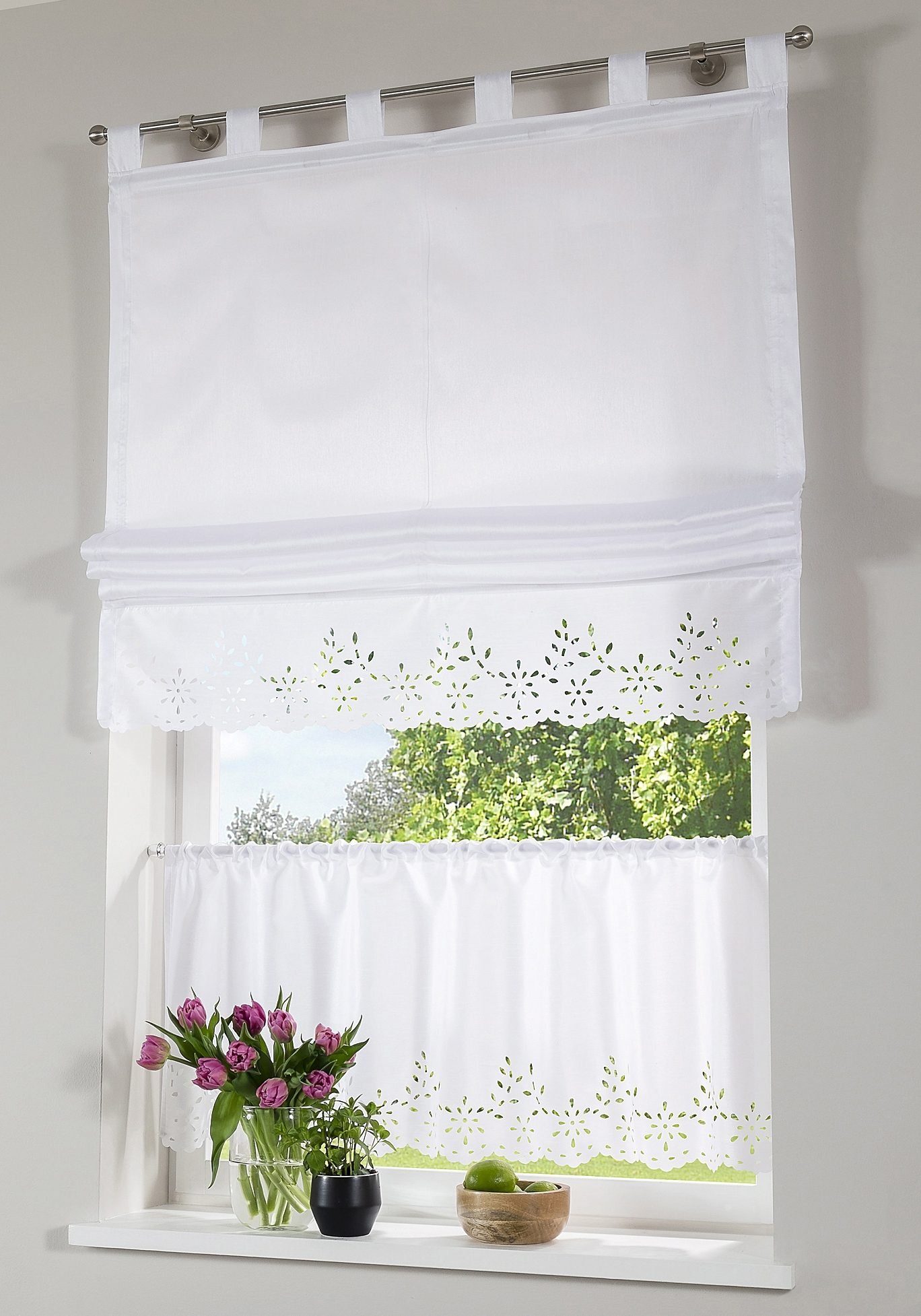 Home affaire Raffrollo Neapel, mit Schlaufen günstig online kaufen