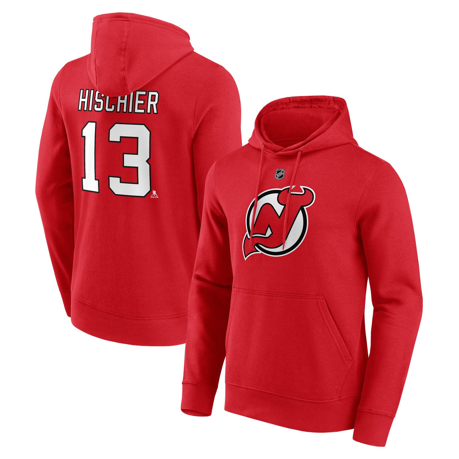 Fanatics Kapuzenpullover Fanatics Hoodie New Jersey Devils Graphic Nico Hischier 13
