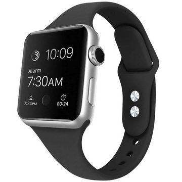 FIDDY Smartwatch-Armband Geeignet für Apple Watch 42/44/45/49 mm Silikonarmband, Ersatz-Silikonarmband für die Apple Watch 9/8/7/6/SE-Serie