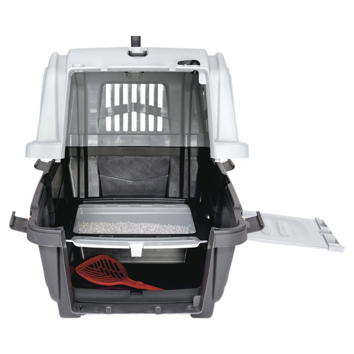 Nobby Tiertransportbox Katzen-Transportbox Skudo 3 Cat Travel grau