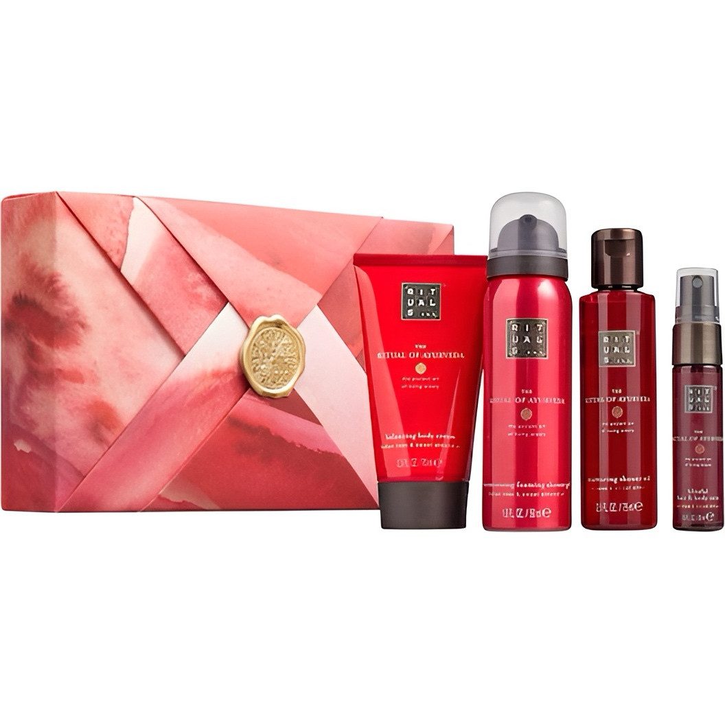 RITUALS Pflege-Geschenkset The Ritual of AYURVEDA S Luxuspflege, Beauty-Routine Set für Damen Geschenkset, 4-tlg., Geschenkset: Rosenduft, Hautpflege, Reisegrößen, Ayurvedische Öle mehr