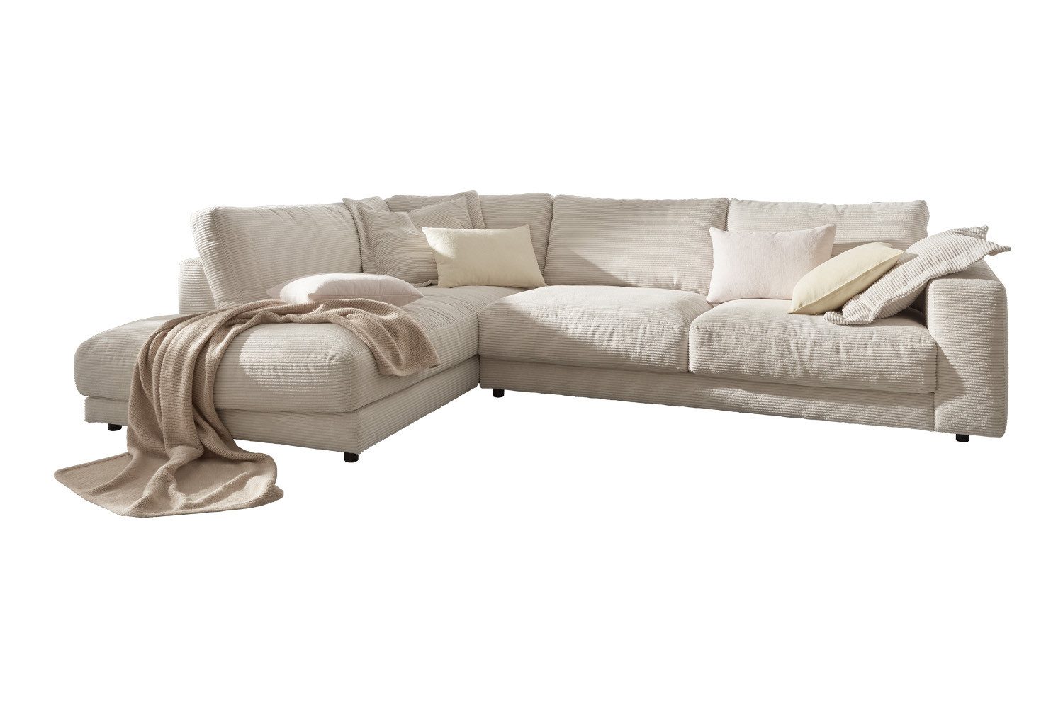 KAWOLA Ecksofa MADELINE, Couch L-Form rechts günstig online kaufen