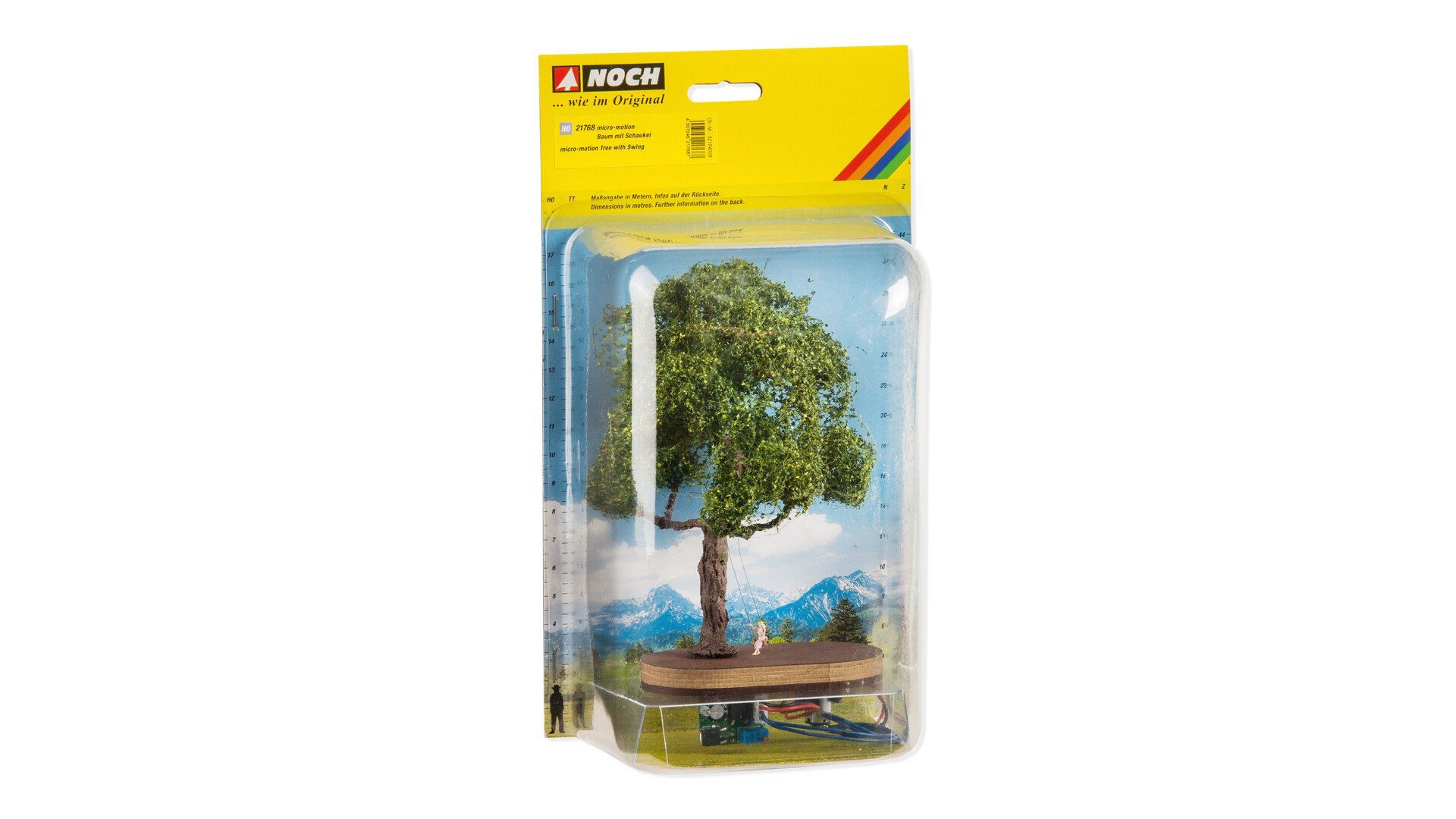 NOCH Dekobaum micro-motion Baum mit Schaukel, bewegliches Baumzu