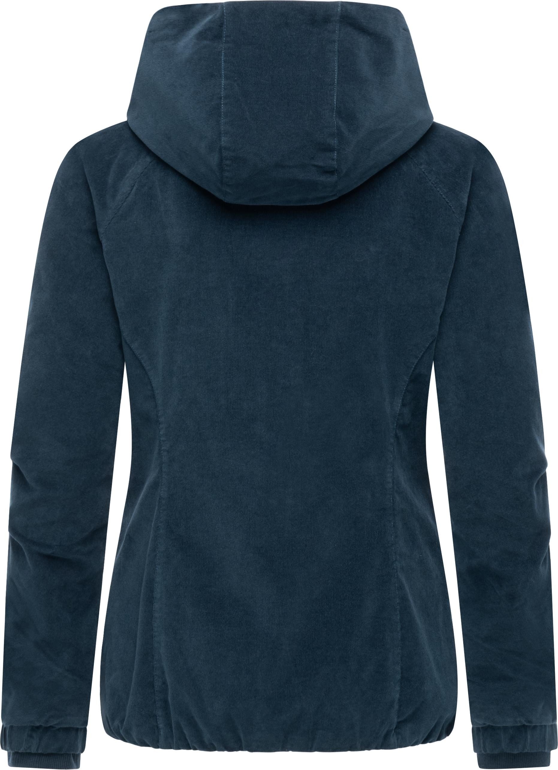 Ragwear Bomberjacke Dizzie Cordy YOUMODO Cordjacke mit verstellbarer Kapuze