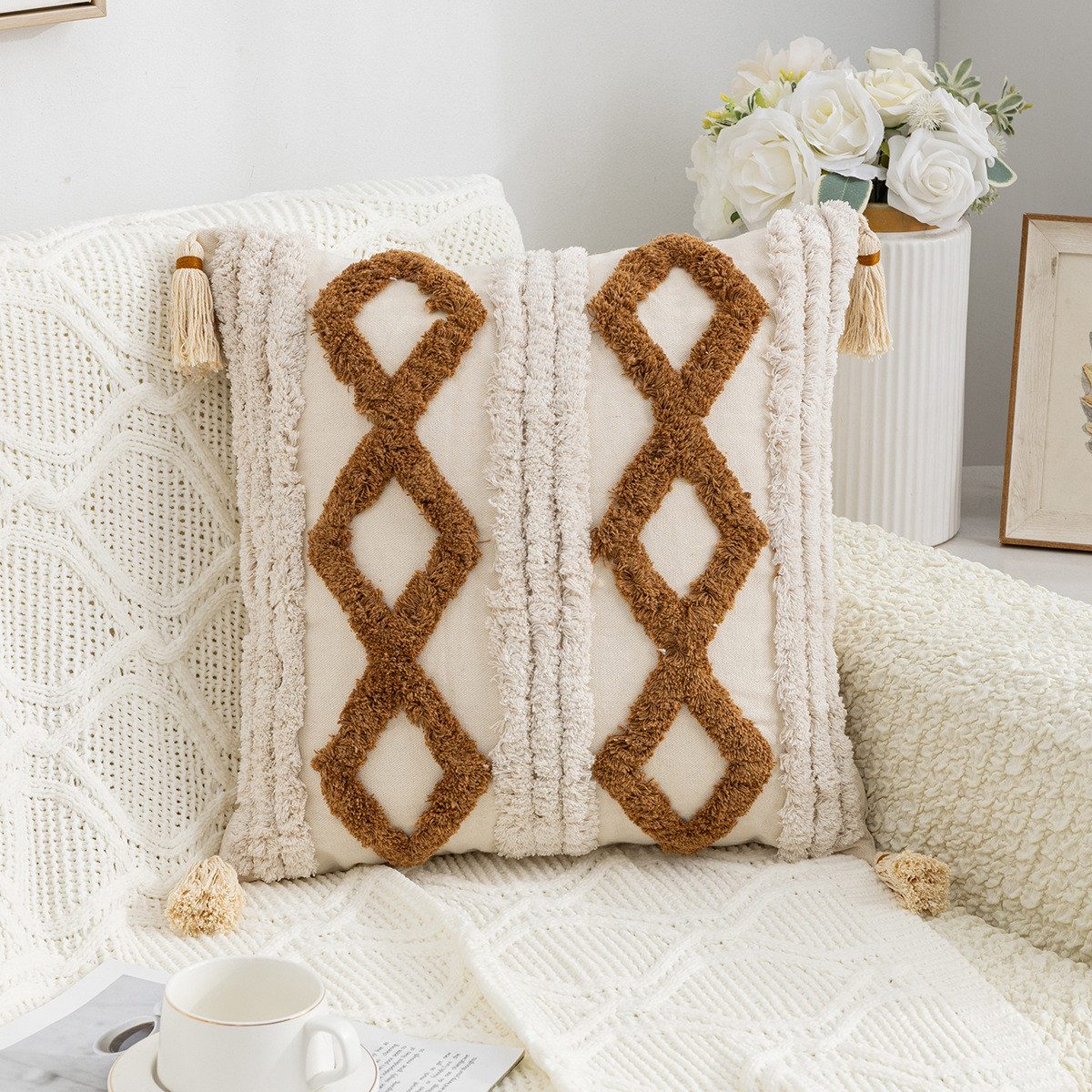 BYSURE Kissenbezug F13WH00115, (1 Stück), Boho günstig online kaufen