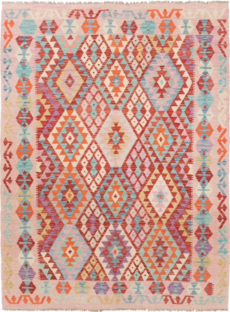 Orientteppich Kelim Afghan 179x232 Handgewebter Orientteppich, Nain Trading, rechteckig, Höhe: 3 mm