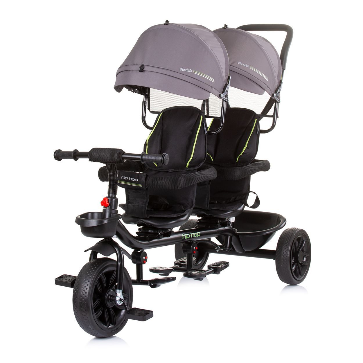 Babyshoppen Dreirad Geschwisterdreirad Tricycle Hip Hop, Schiebegriff, Sitz günstig online kaufen