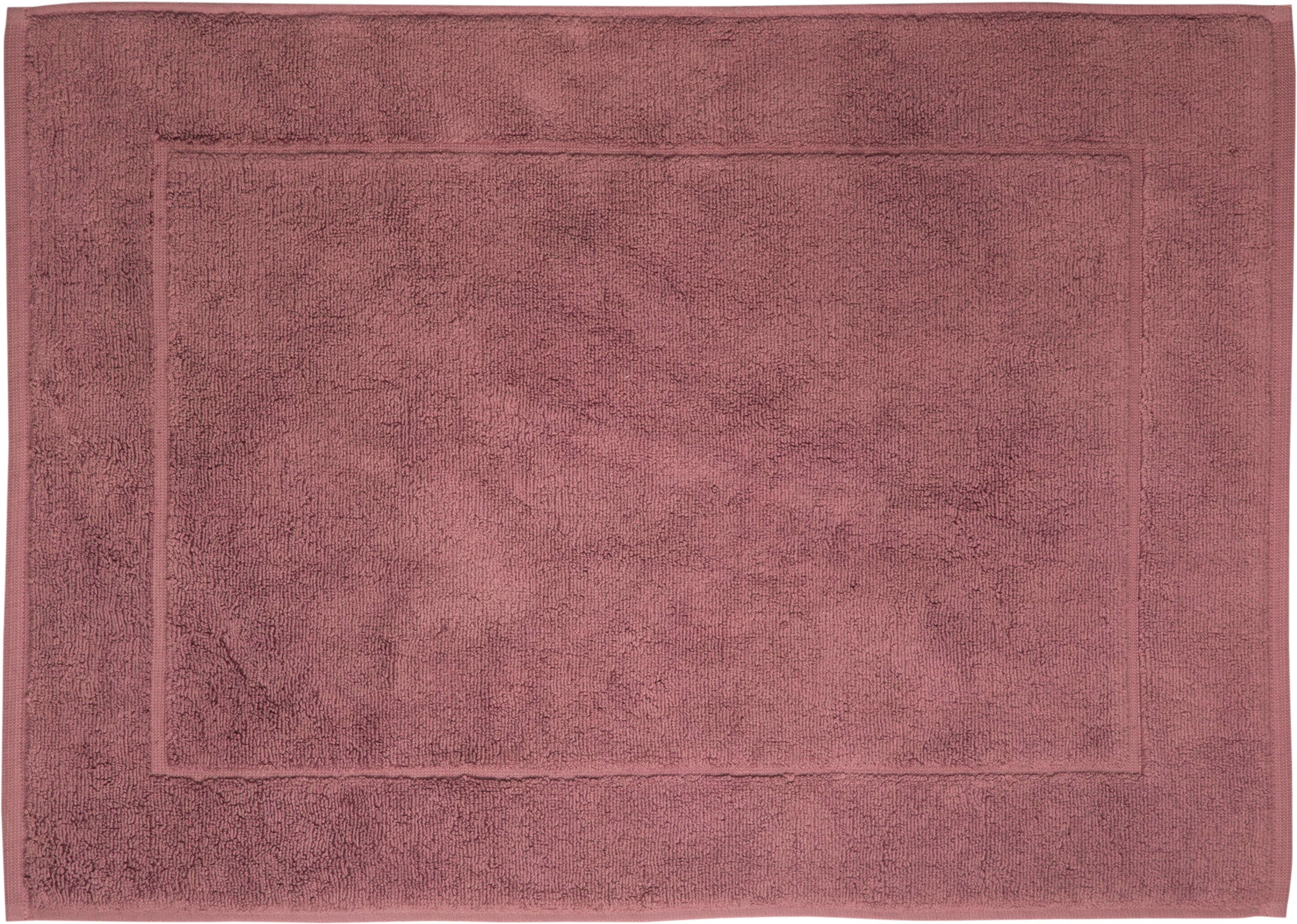 framsohn frottier Badematte Uni Basic Hotelmatte, Höhe 11 mm, schnell trocknend, beidseitig nutzbar, fußbodenheizungsgeeignet, Baumwolle, rechteckig, große Farbpalette, Hergestellt in Österreich, Badezimmerteppich