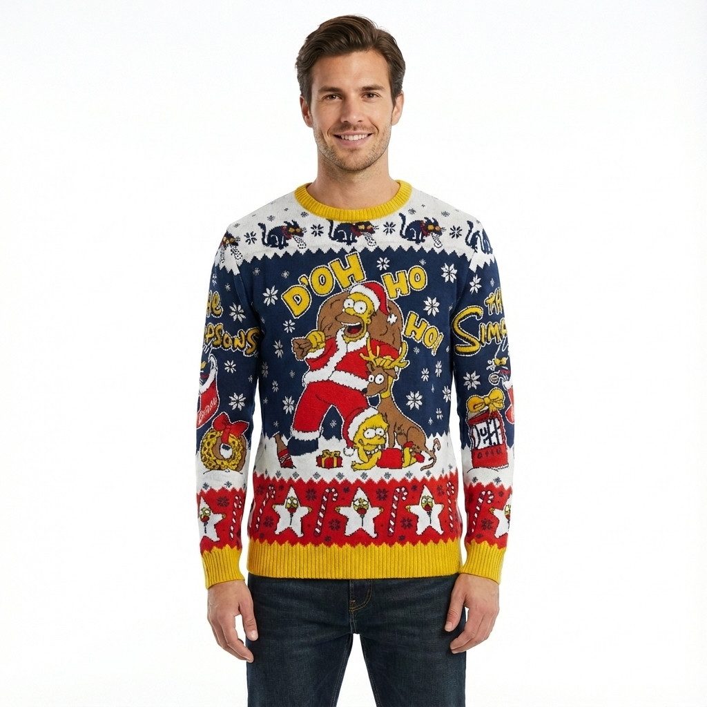 Disney Weihnachtspullover Die Simpsons - Disney Weihnachtspullover 2025 2Motive Damen & Herren