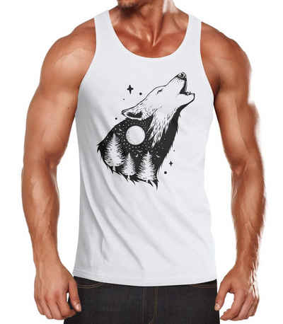 Neverless Tanktop Herren Tank-Top Bär Grizzly Bear Natur Outdoor Adventure Muskelshirt Muscle Shirt Neverless® mit Print