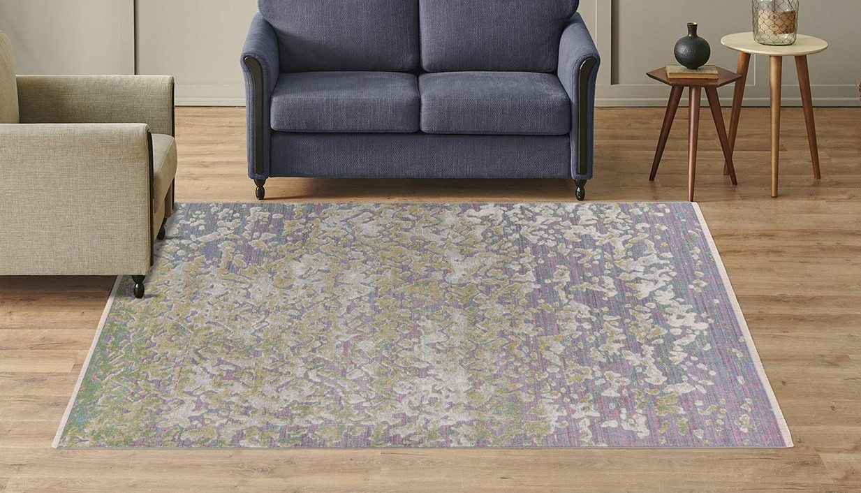 Kayoom Teppich Dilan 300, rechteckig, Höhe: 5 mm, weicher Kurzflor, Vintage Look, Wohnzimmer