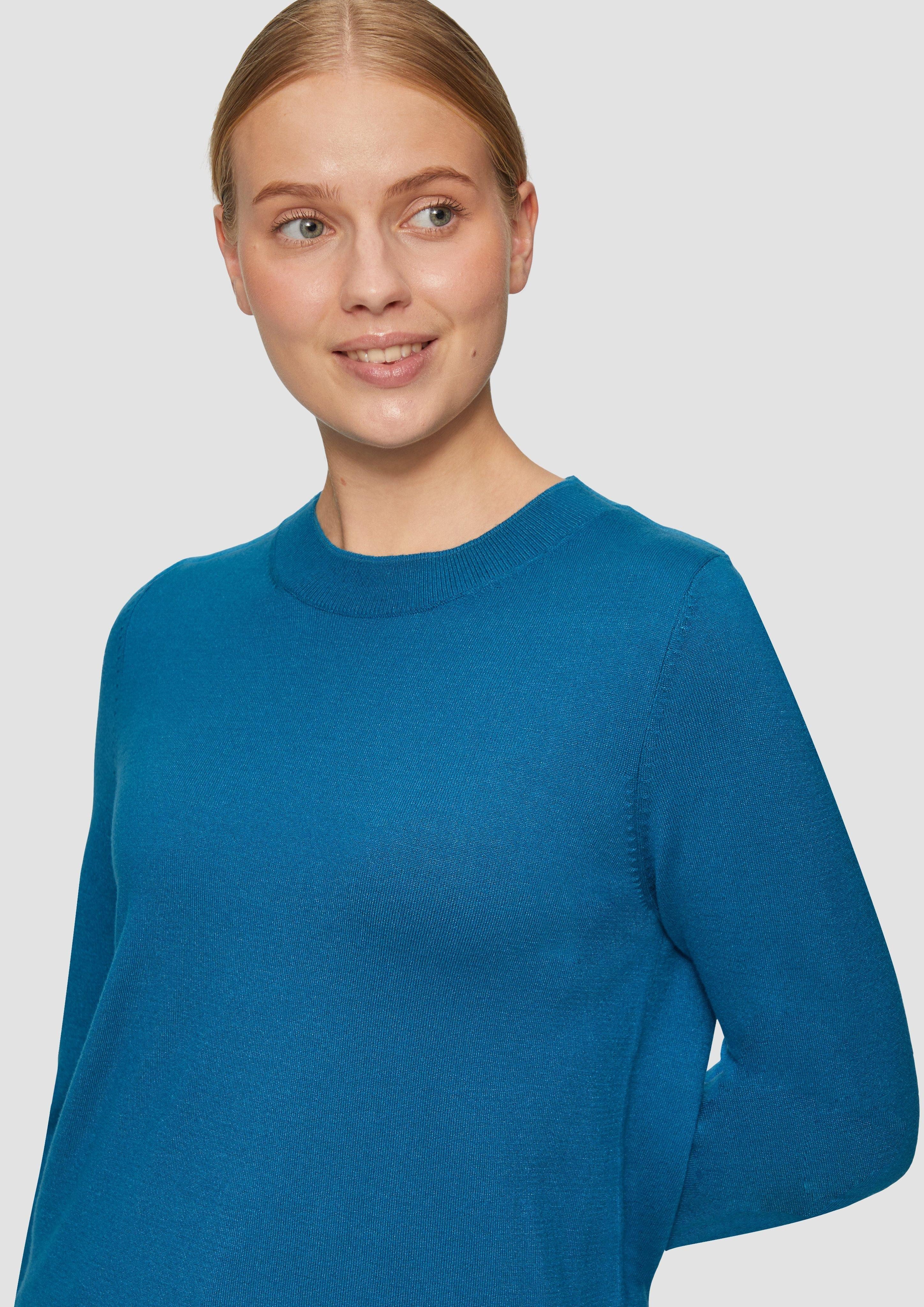 s.Oliver Strickpullover Strickpullover aus Viskosemix günstig online kaufen