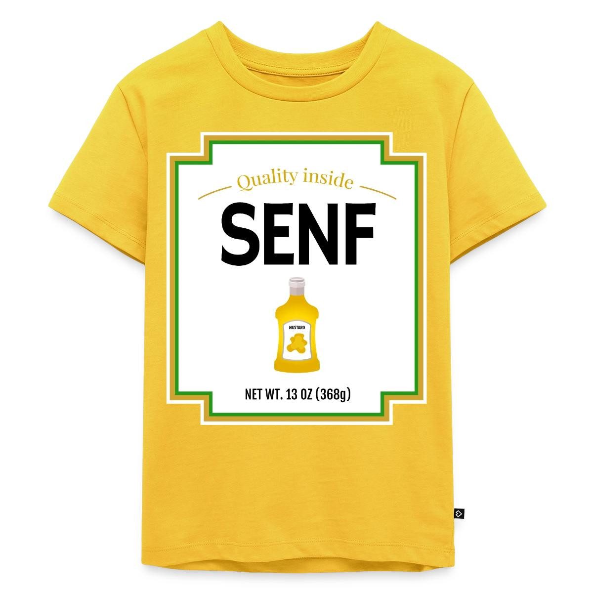 T-Shirt Senf Partner Kostüm Fasching Karneval Kinder Premium T-Shirt