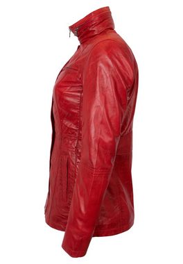 Lolus Lederjacke Angel Lange Damen Lederjacke aus weichem Lammnappa Leder