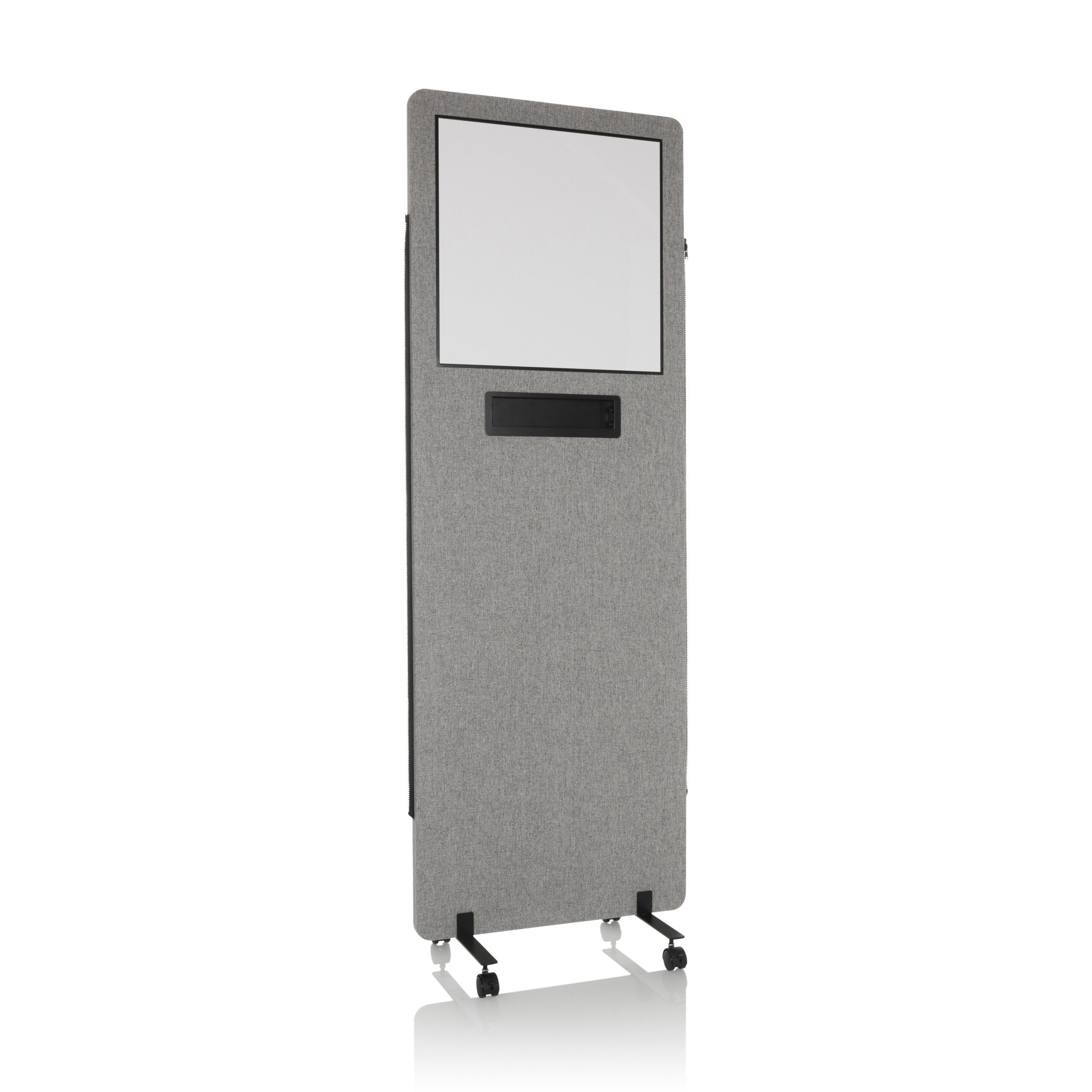 hjh OFFICE Raumteiler Trennwand Flexmiut Wb Sichtschutz, Schallschutz mit Whiteboard, mit Rollen und Gleiter