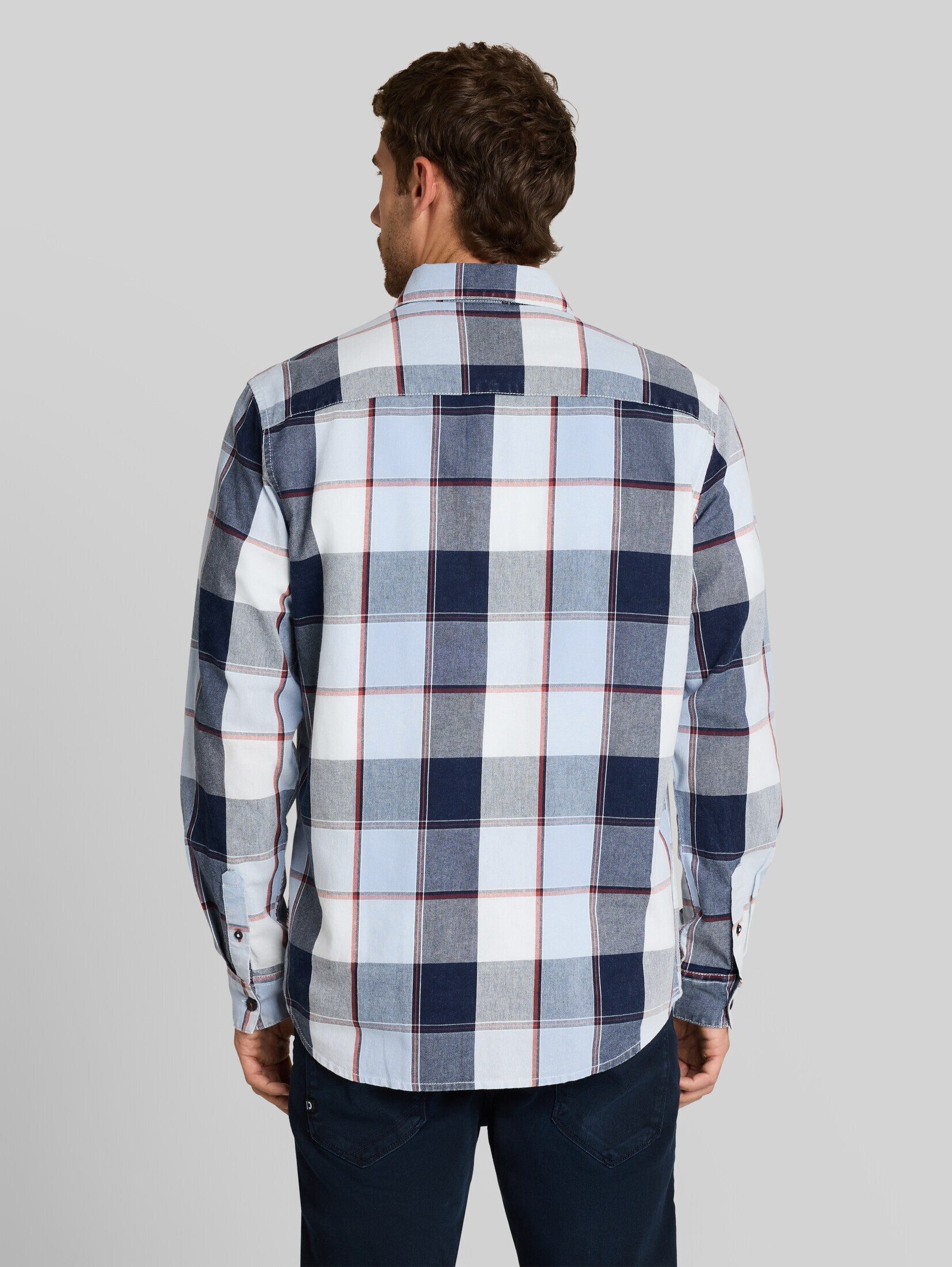 TOM TAILOR Langarmhemd Blusen & Shirts Regular Fit Hemd im Washed-Look