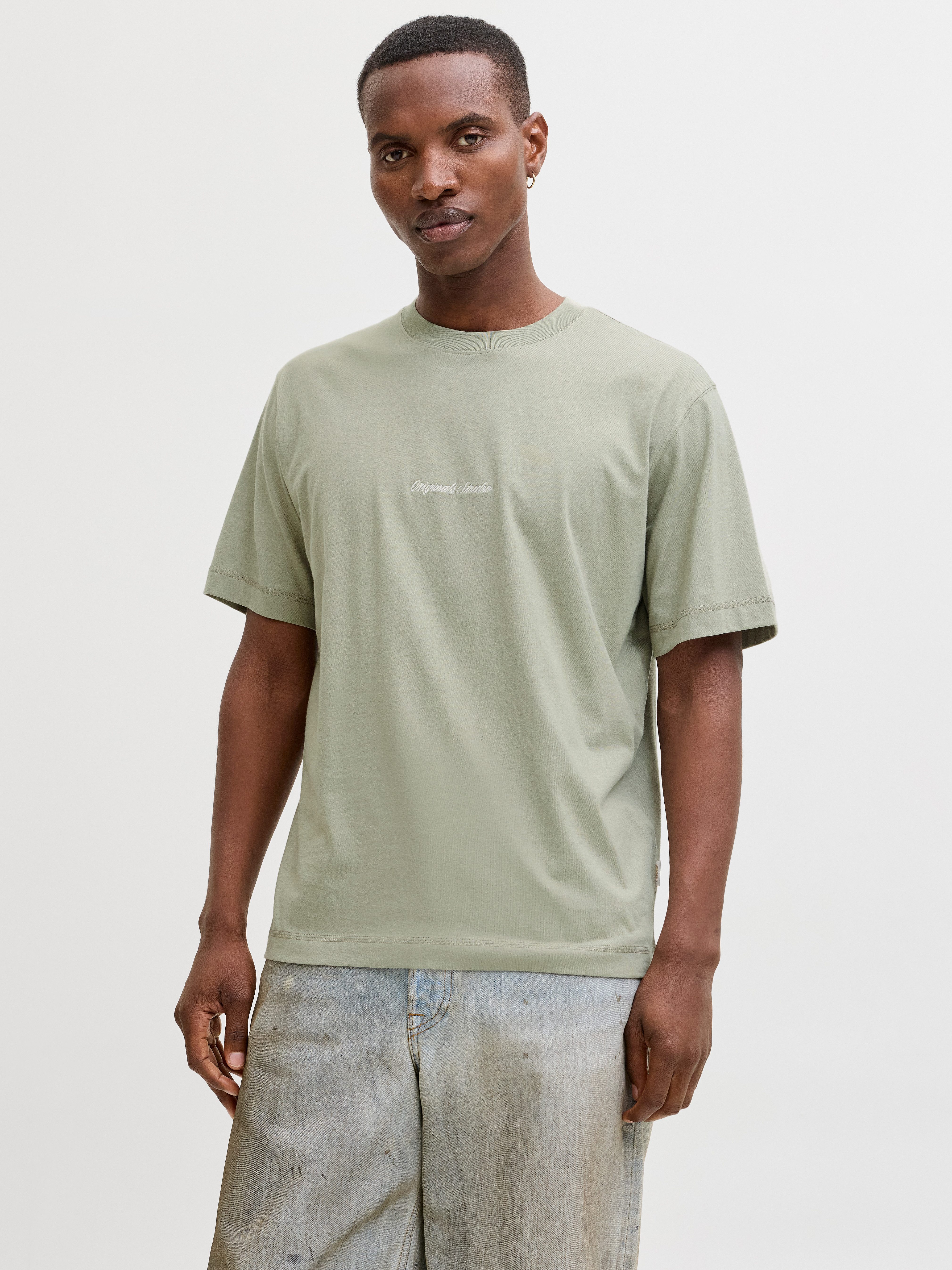 Rundhalsshirt JORNORREBRO EMB TEE SS CREW NECK NOOS