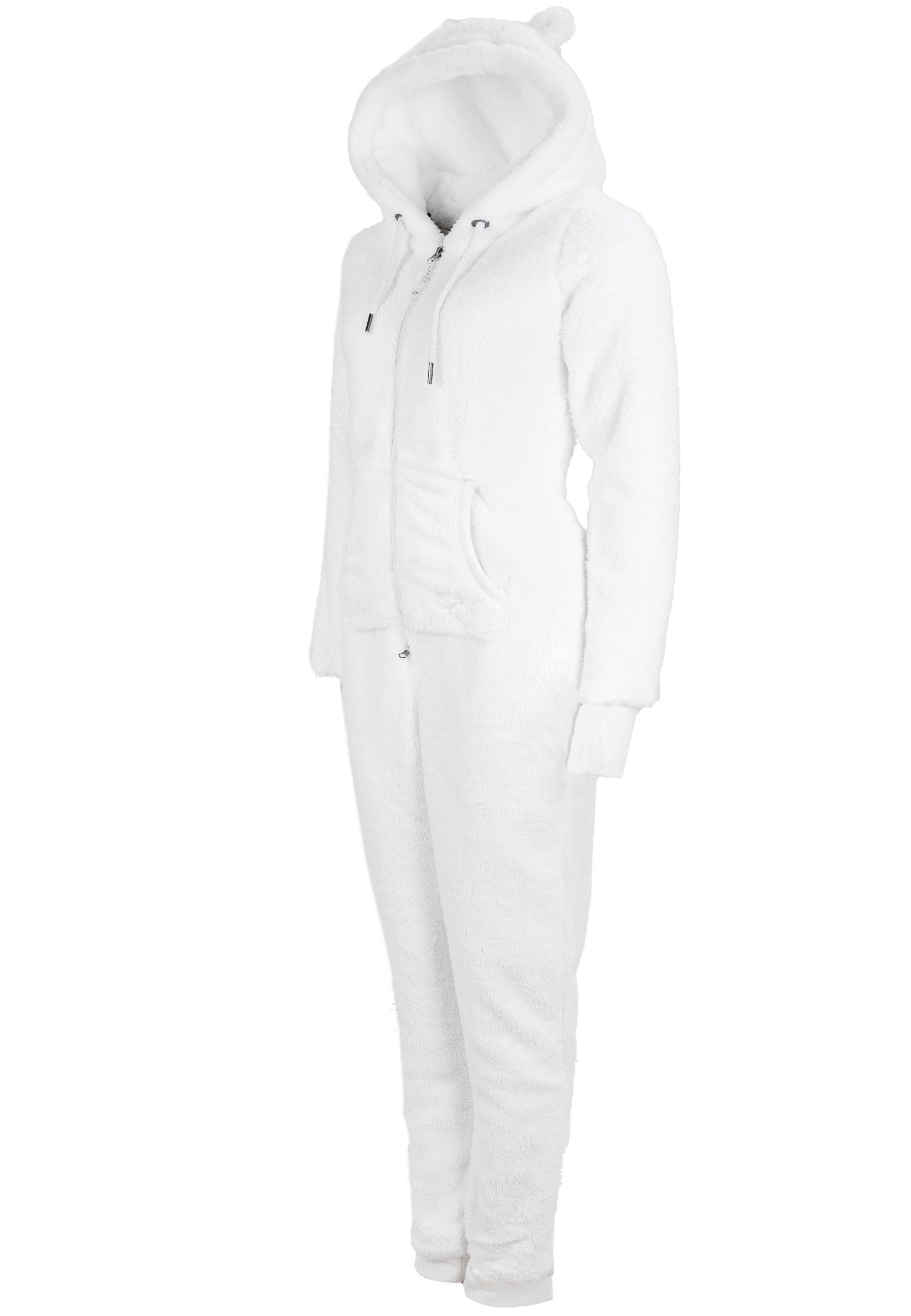 Eight2Nine Jumpsuit Fleece Overall white