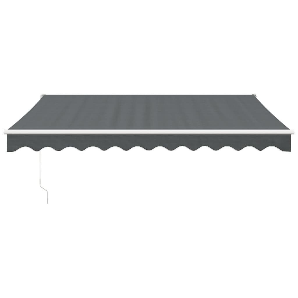 vidaXL Markise 3 x 25 m Gelenkarmmarkise Anthrazit 3x2,5 m Stoff und Aluminium Terras