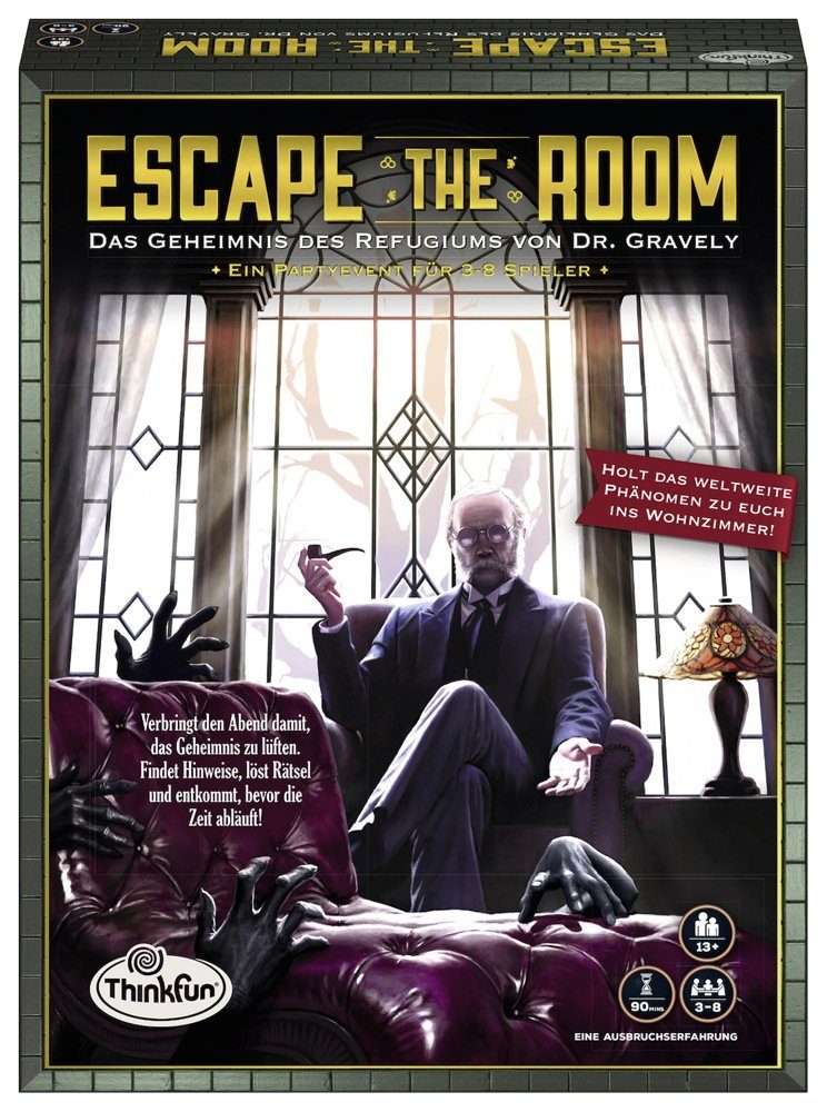 Thinkfun® Spiel Escape the Room Das Geheimnis des Refugiums von Dr. Gravely 76310
