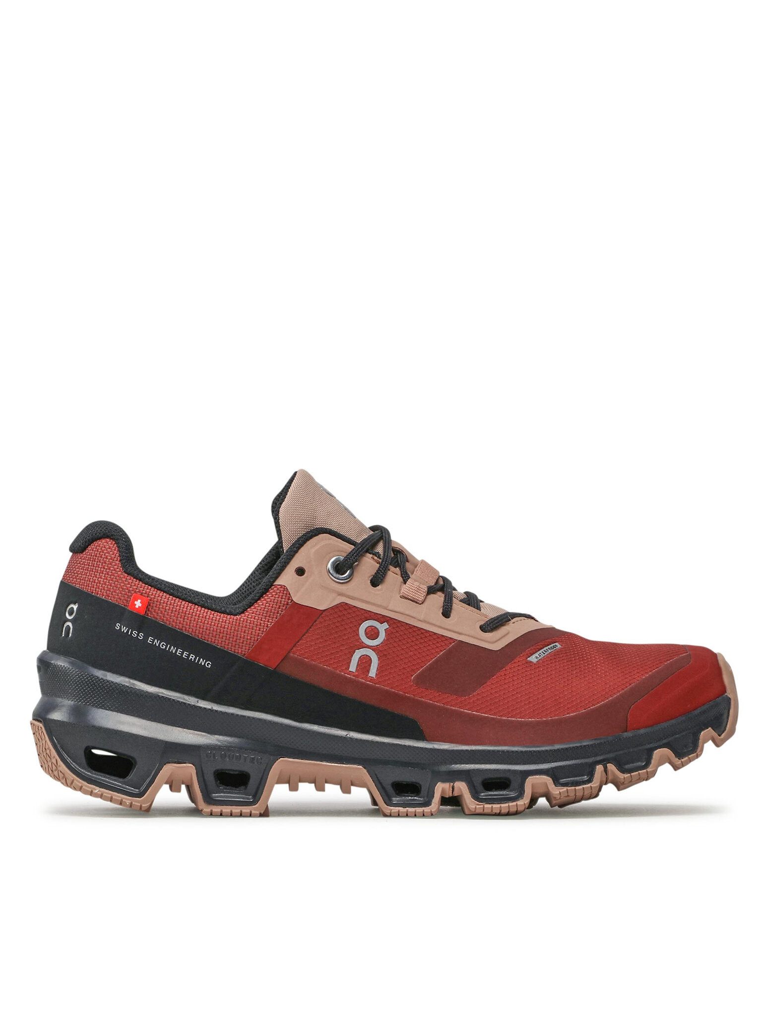 on On Damen Laufschuhe ON-3299248 CLOUDVENTURE WATERPROOF RUBY/MAGNET Bur Laufschuh