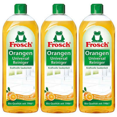 FROSCH 3x Frosch Orangen Universal Reiniger 750 ml Allzweckreiniger
