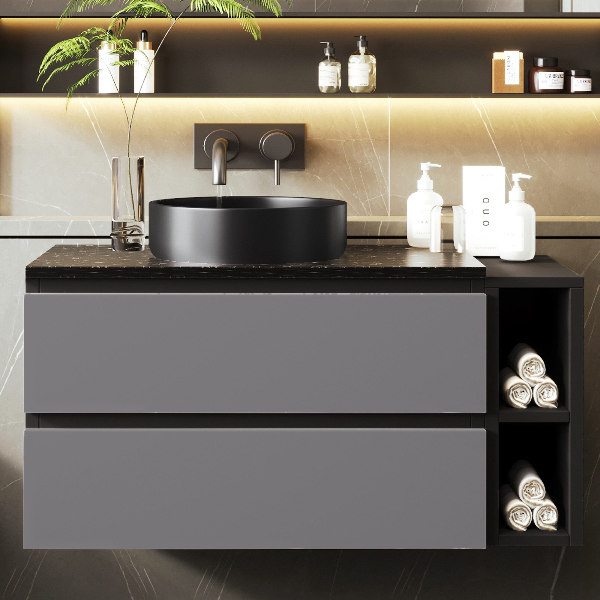 Flieks Waschtisch (1-St., Badschrank Waschplatz mit günstig online kaufen