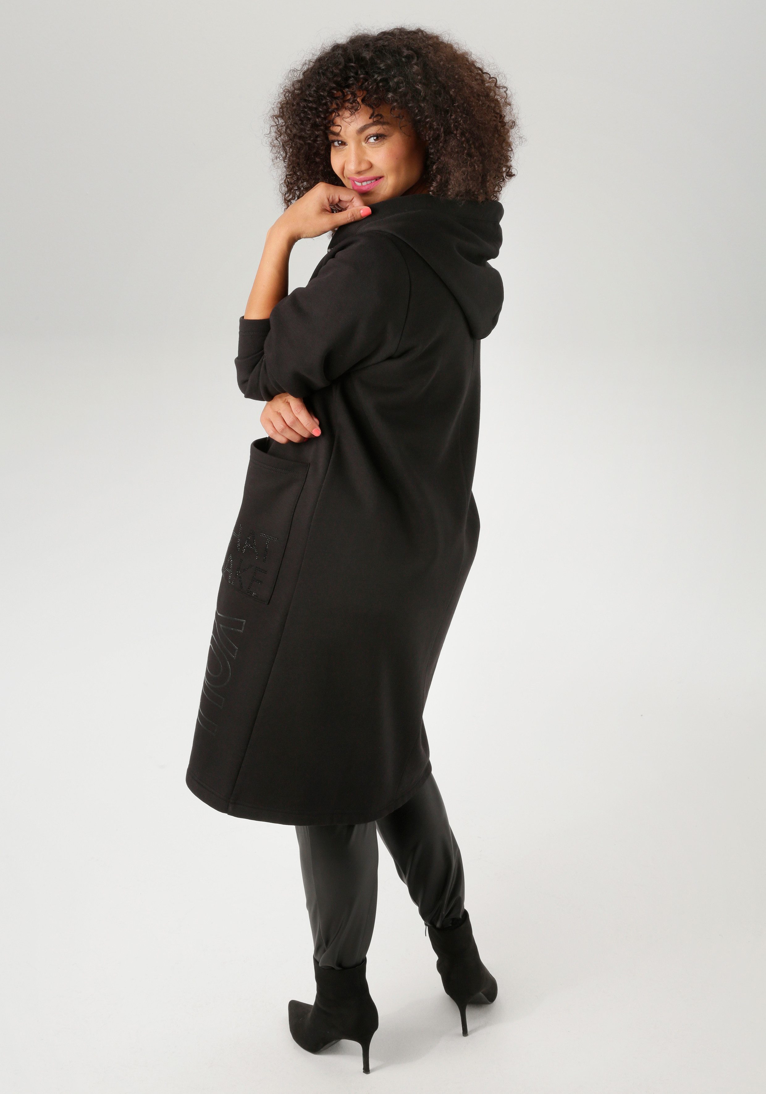 Aniston PLUS Kapuzensweatjacke mit tollen tonigen günstig online kaufen