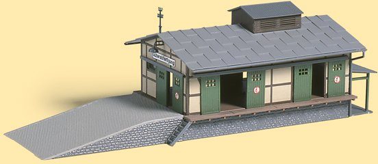 Image of Auhagen Modelleisenbahn-Gebäude »Güterschuppen«, Spur H0, Made in Germany