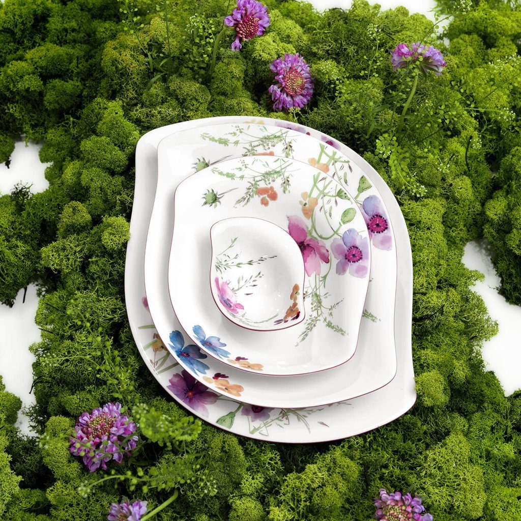 Villeroy & Boch Müslischale Mariefleur SchaleFlach, Porzellan, (1-tlg), Premium Porcelain, mikrow.- & spülm.sicher, Made in Germany