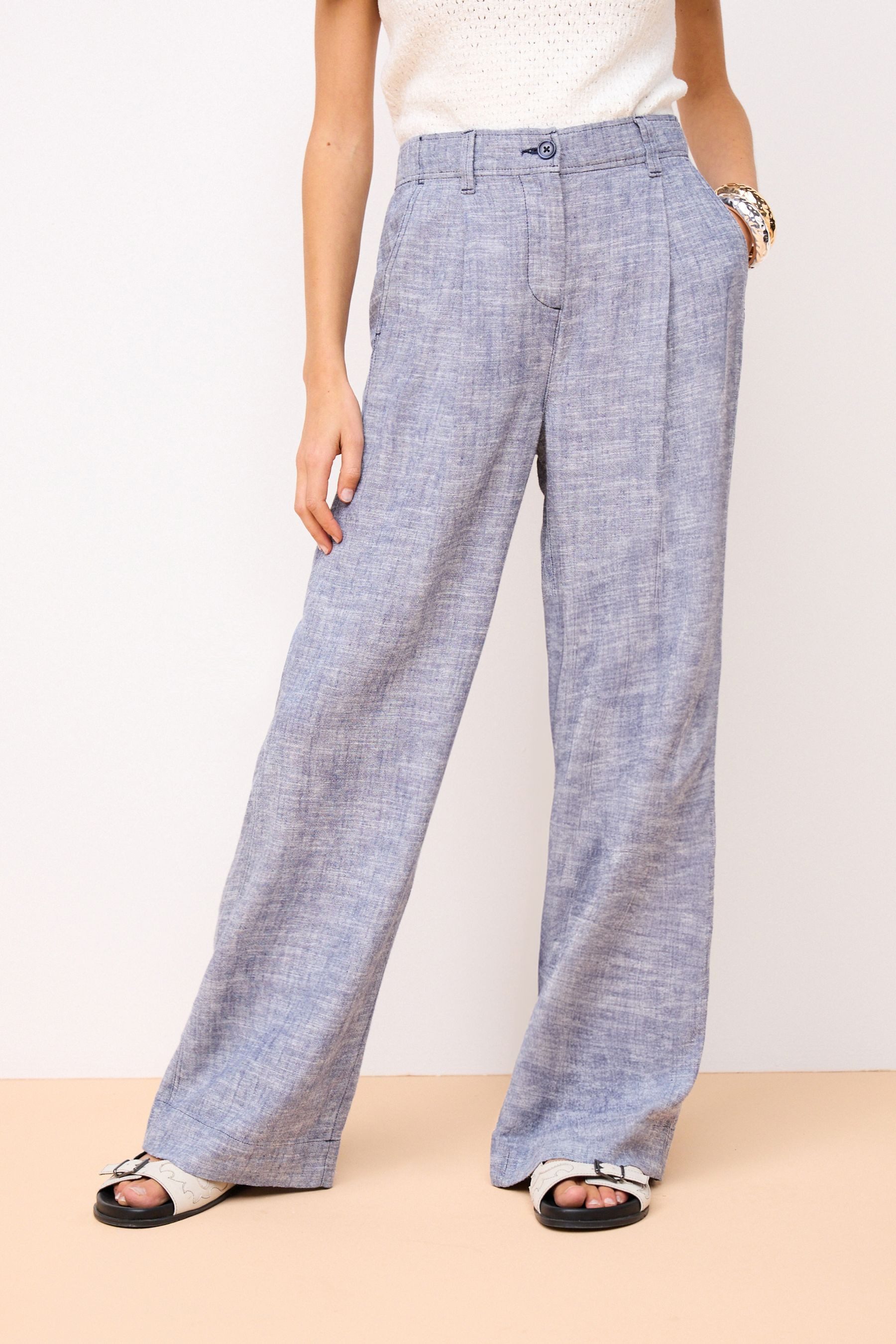 Next Marlene-Hose Hose aus Leinenmischung mit günstig online kaufen