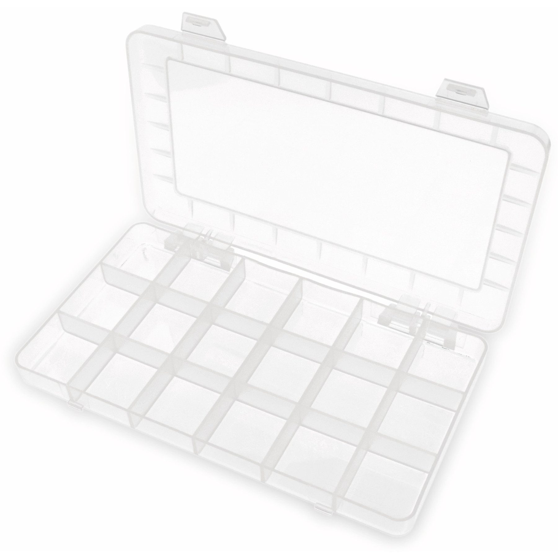 Sortimentskasten Sortimentsbox, 193x108x20, 18 Fächer, PP, transparent