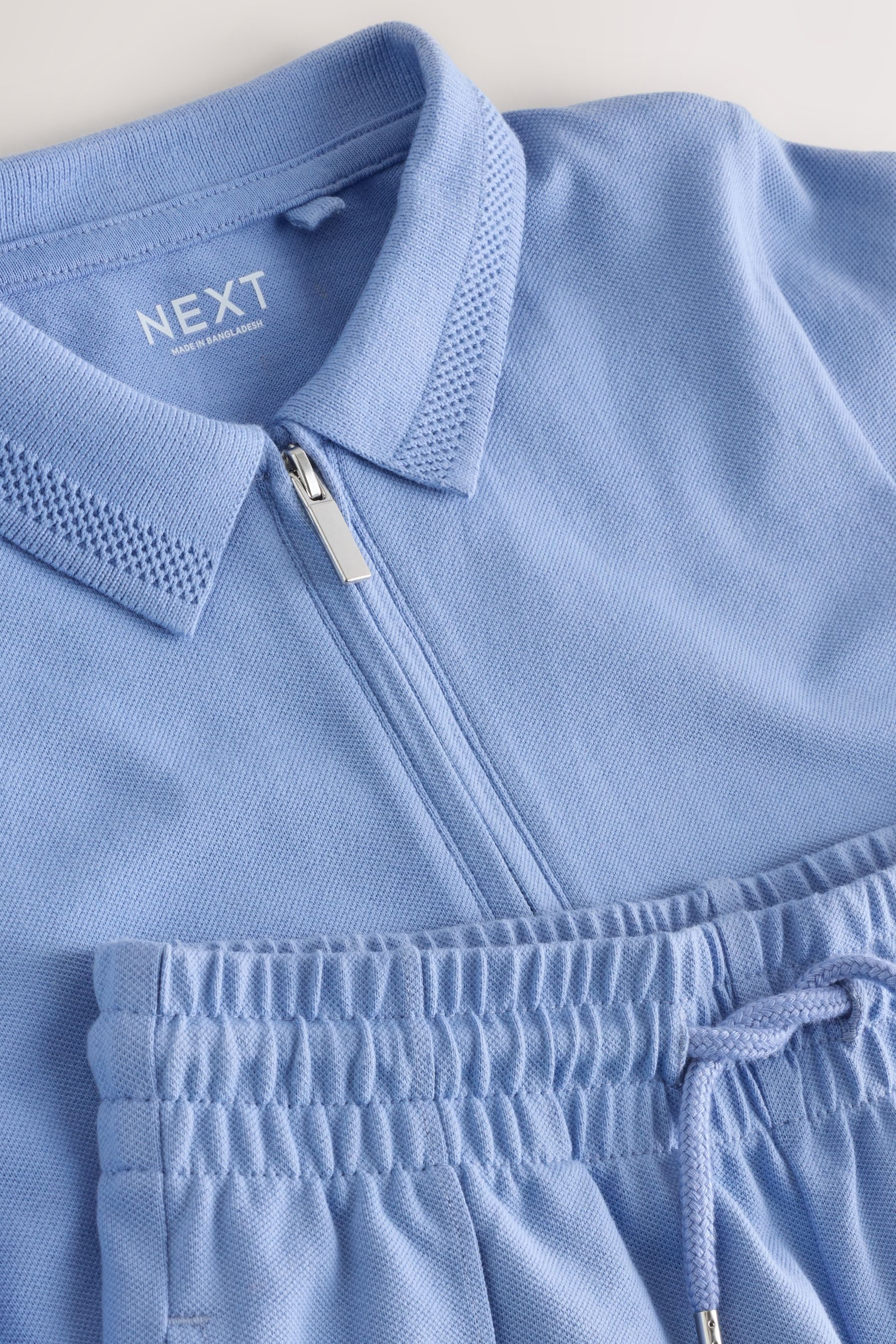 Next Shirt & Shorts Kurzärmeliges Polo-Shirt und Shorts im Set (2-tlg)