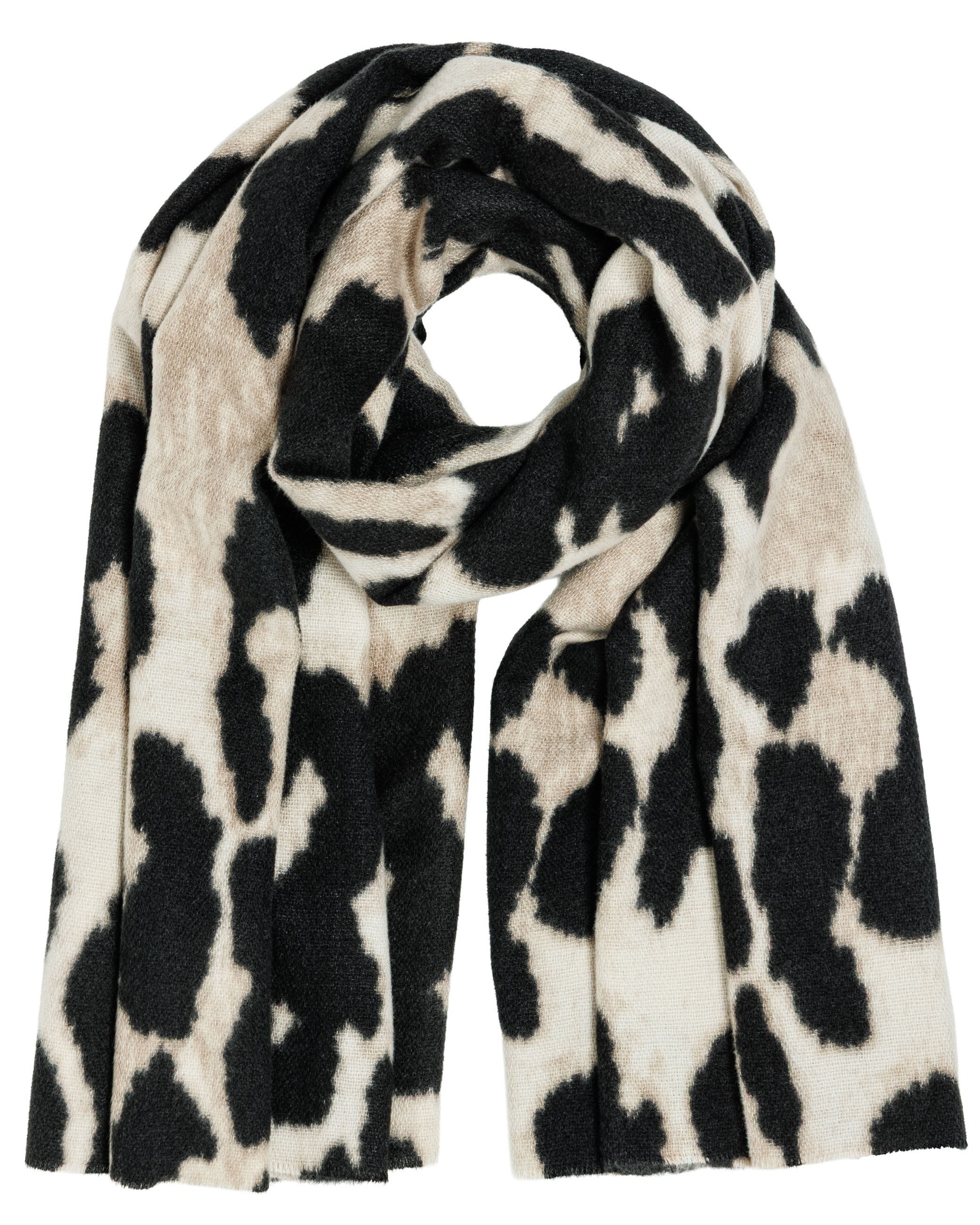 Caspar Modeschal warmer Damen Schal dickes Winter Halstuch mit animal Print - SC547, angenehm wärmendes Material mit wollig warmer Oberfläche