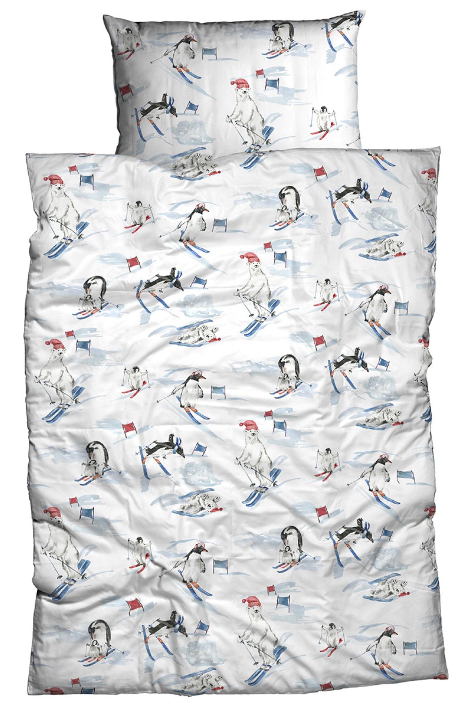 Dormabell Bettwäsche Dormabell Biber Bettwäsche 135x200 Pinguin Eisbär Skif günstig online kaufen