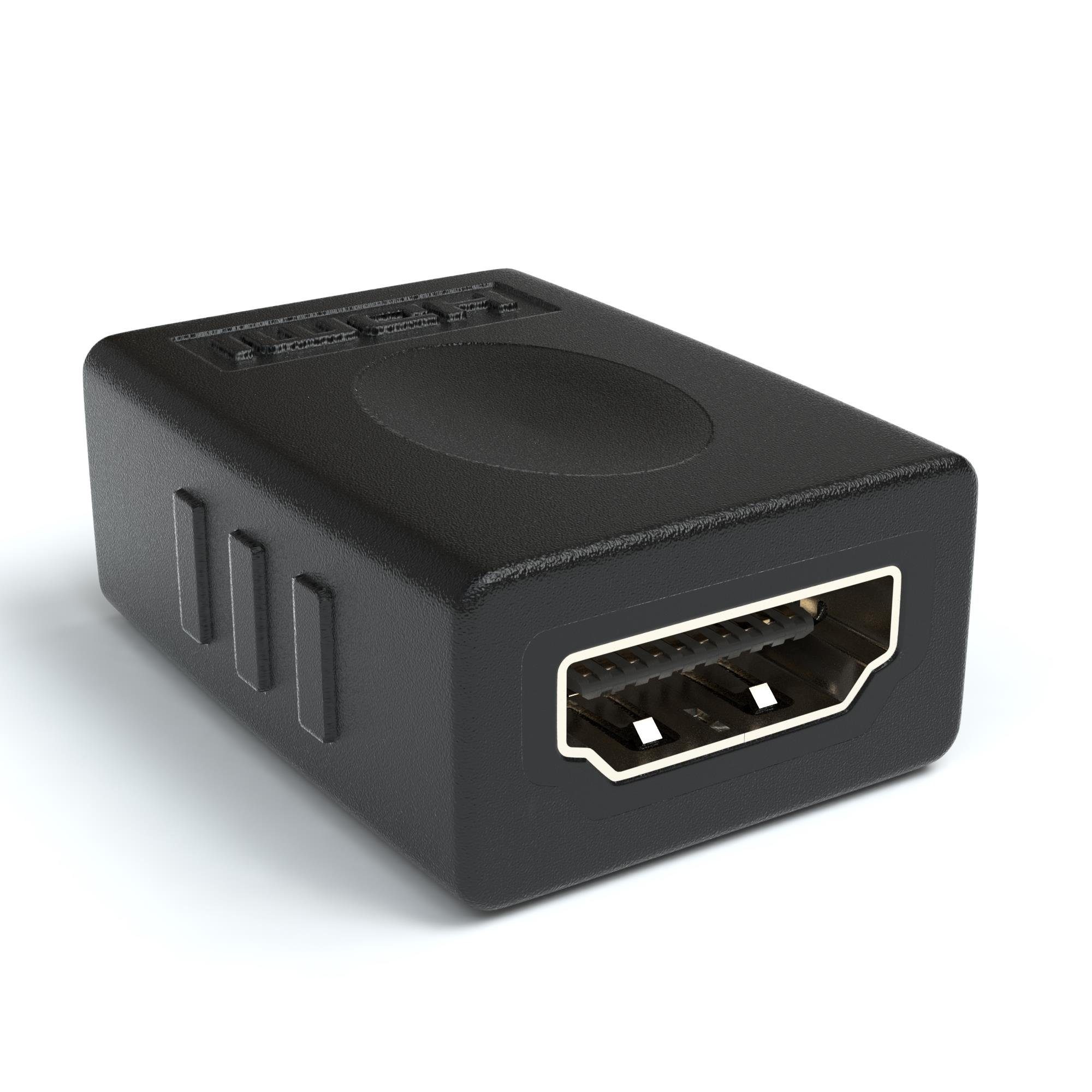 JAMEGA HDMI Verlängerung, HDMI auf HDMI Kopplung Adapter zu Buchse Vergoldet HDMI-Adapter