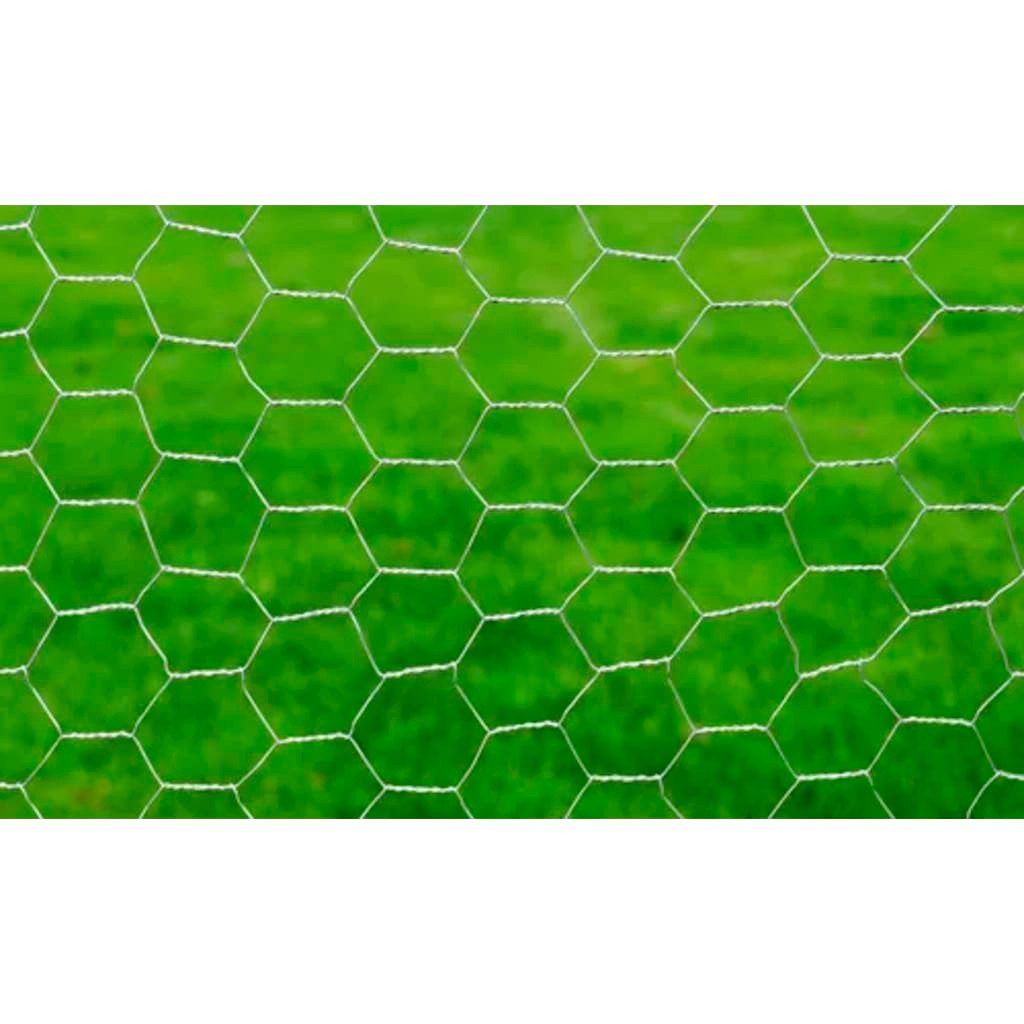 vidaXL Gartenzaun Maschendraht Verzinkter Stahl 25x0,75 günstig online kaufen